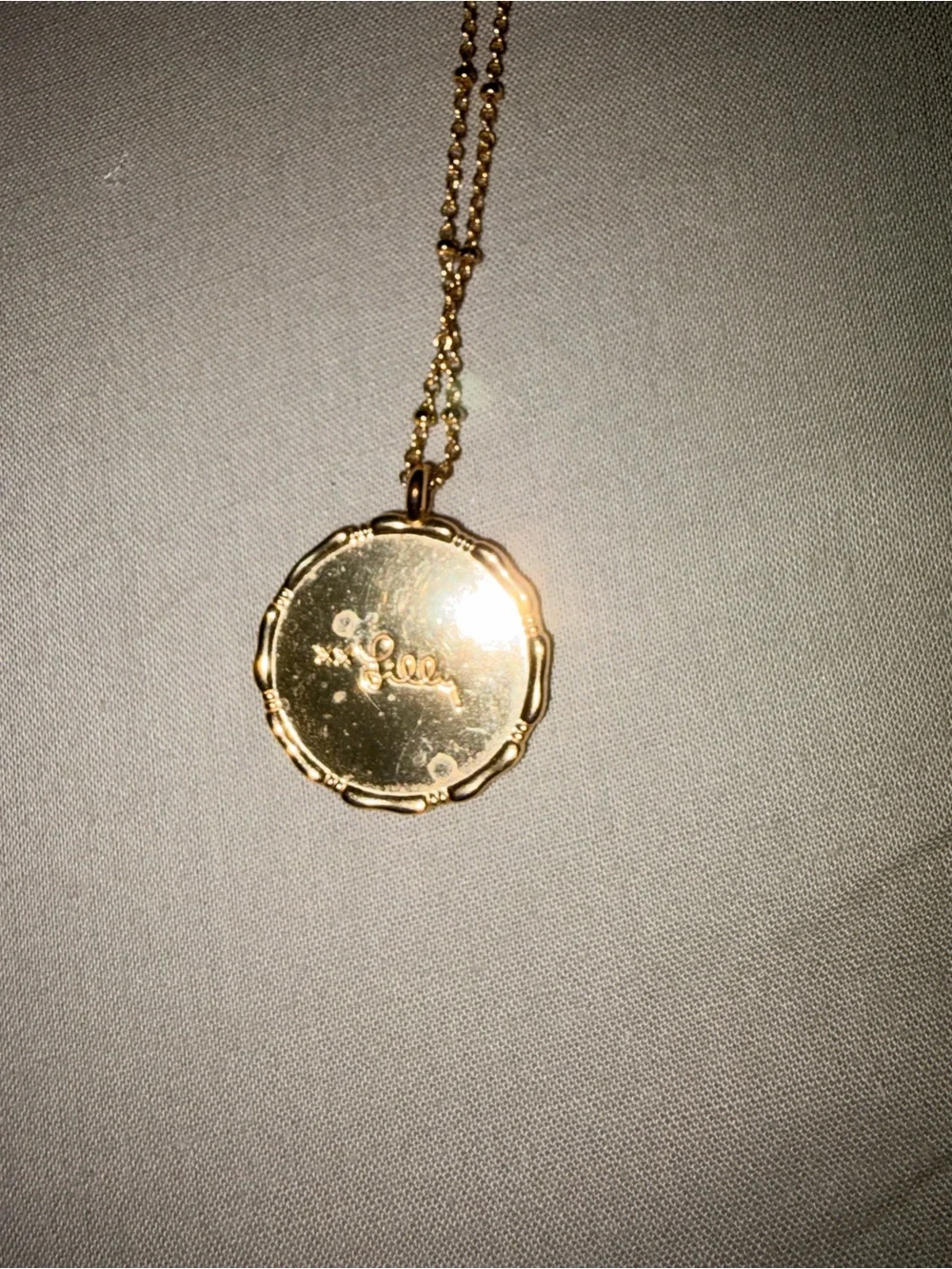 Lilly Pulitzer Gold-Tone Medallion Pendant Necklace